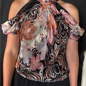 Robert Rodriguez Multicolor Off-Shoulder Blouse